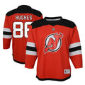 Jack Hughes New Jersey Devils Toddler Home Replica Player Jersey - Red