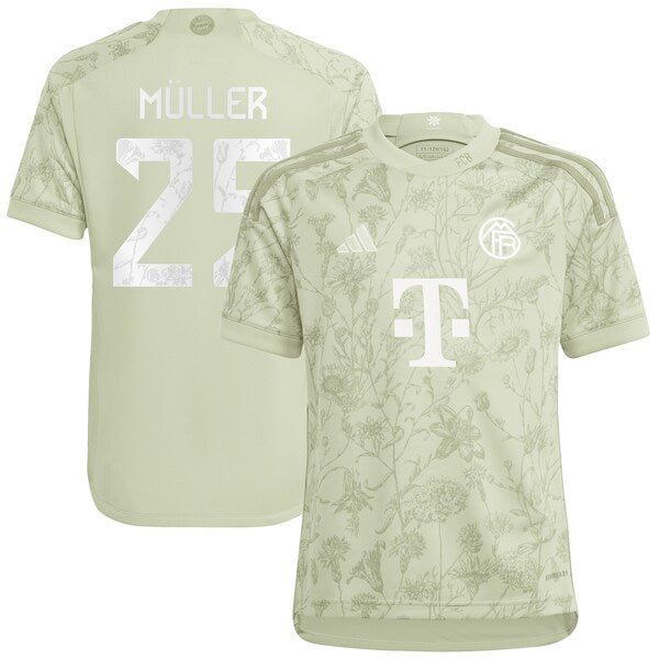 Thomas Müller Bayern Munich adidas Youth 2023/24 Oktoberfest Replica Player Jersey - Green