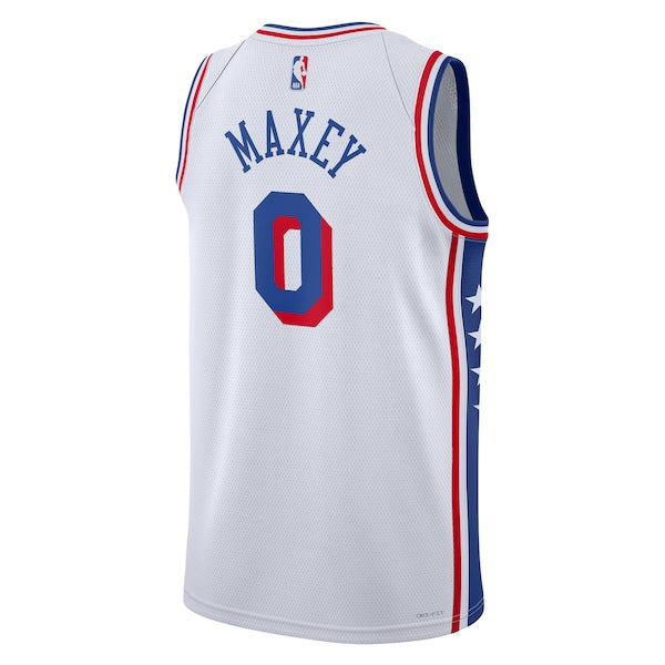 Tyrese Maxey Philadelphia 76ers Nike Unisex Swingman Jersey - Association Edition - White