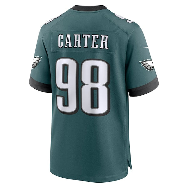 Jalen Carter Philadelphia Eagles Nike Super Bowl LIX Game Player Jersey - Midnight Green