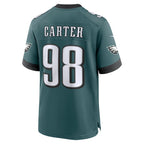 Jalen Carter Philadelphia Eagles Nike Super Bowl LIX Game Player Jersey - Midnight Green