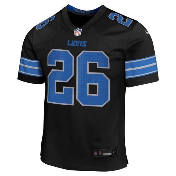 Jahmyr Gibbs Detroit Lions Nike Youth Alternate Player Game Jersey - Black
