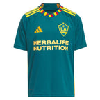 LA Galaxy adidas Youth 2024 LA Kit Replica Jersey - Green