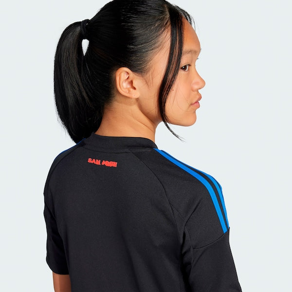 San Jose Earthquakes adidas Youth 2025 Headliner Replica Jersey - Black