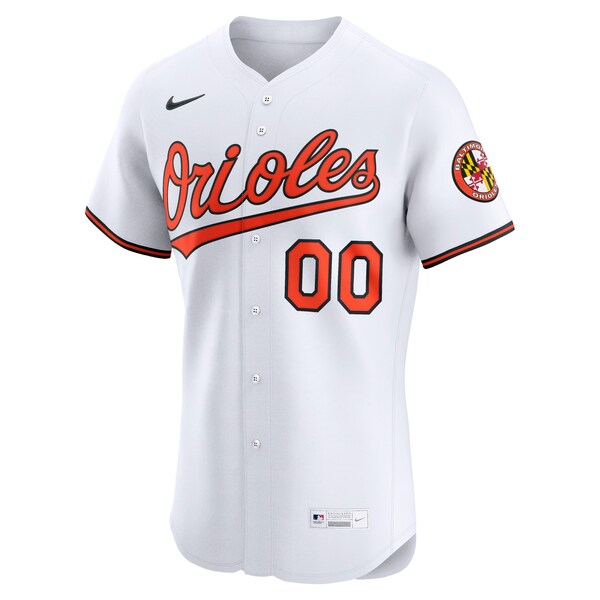 Baltimore Orioles Nike Home Elite Custom Jersey - White