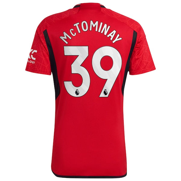 Scott McTominay Manchester United adidas 2023/24 Home Replica Player Jersey - Red/Green