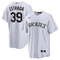 Thairo Estrada Colorado Rockies Nike Home Replica Jersey - White