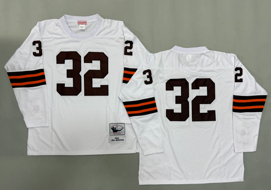 Jim Brown Cleveland Browns Authentic Throwback Retired Player Jersey