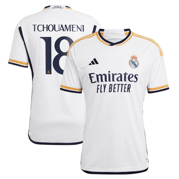 Aurélien Tchouaméni Los Merengues adidas 2023/24 Home Replica Player Jersey - White/Navy