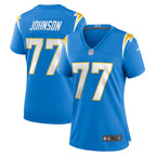 Zion Johnson Los Angeles Chargers Nike Women's Player Game Jersey - Powder Blue