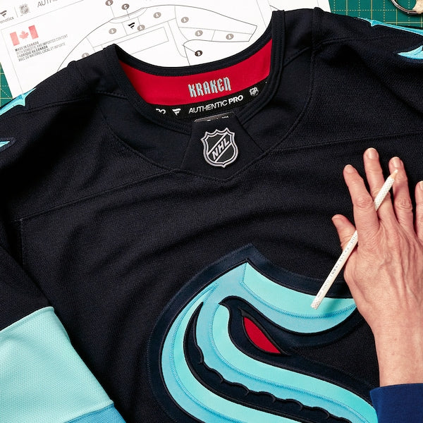 Seattle Kraken  Home Authentic Pro Custom Jersey - Navy