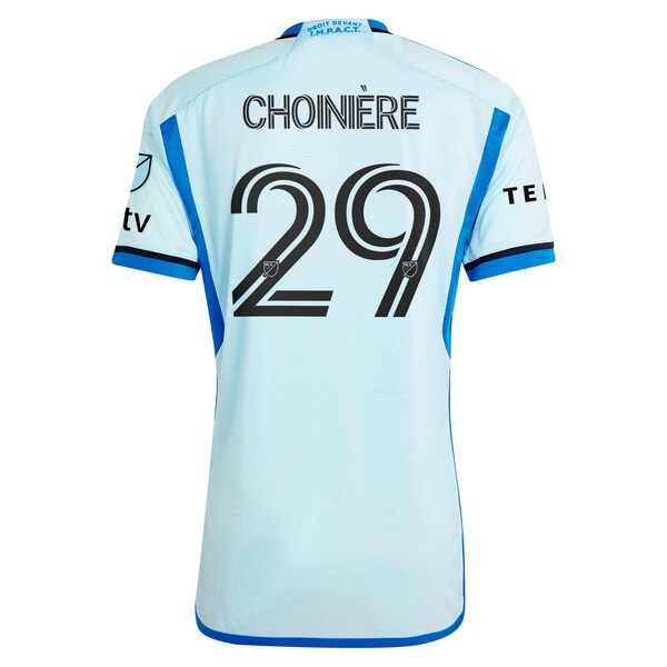 Mathieu Choinière CF Montreal adidas 2024 La Main Authentic Player Jersey – Light Blue