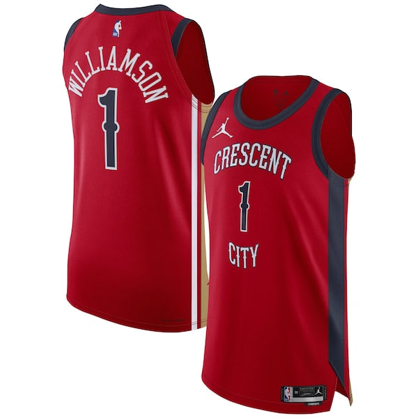 Zion Williamson New Orleans Pelicans Jordan Brand Authentic Jersey - Association Edition - Red