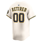 Milwaukee Brewers Nike Home Limited Pick-A-Player Retired Roster Jersey - Cream