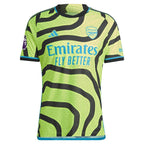 Declan Rice Arsenal adidas 2023/24 Away Authentic Player Jersey - Yellow/Red