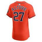Jose Altuve Houston Astros Nike Alternate Elite Player Jersey - Orange/Navy