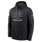 Los Angeles Rams Nike 2024 NFL Crucial Catch Club Pullover Hoodie - Black