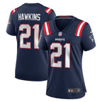 Jaylinn Hawkins New England Patriots Nike Women's  Game Jersey -  Navy