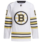 Boston Bruins adidas   100th Anniversary Primegreen Authentic Custom Jersey - White