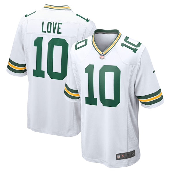 Jordan Love Green Bay Packers Nike  Game Jersey - White