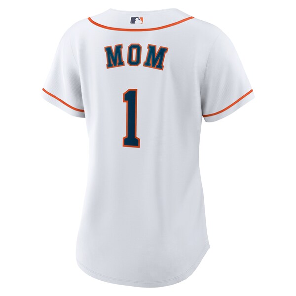 Houston Astros Nike Women's #1 Mom Home Replica Jersey - White