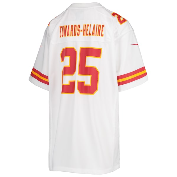 Clyde Edwards-Helaire Kansas City Chiefs Nike Youth Game Jersey - White/Red