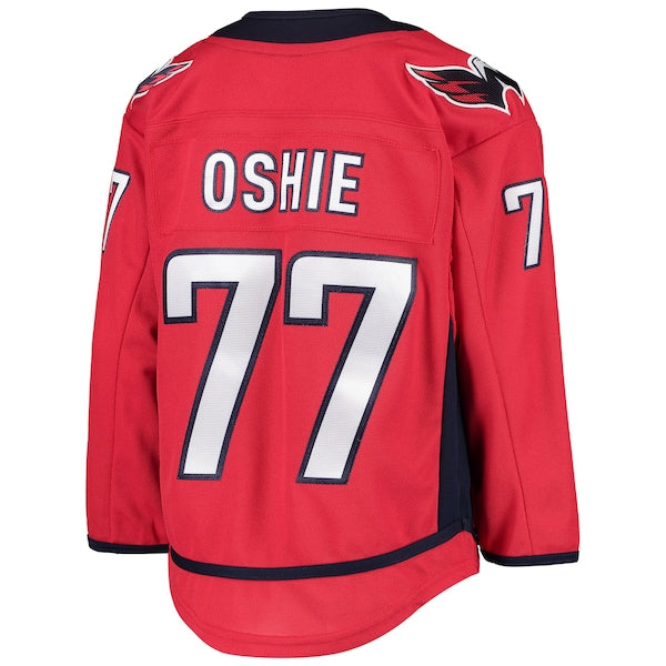 TJ Oshie Washington Capitals Youth Home Premier Player Jersey - Red/Navy