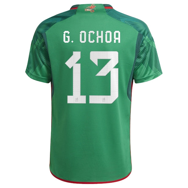 Guillermo Ochoa Mexico National Team adidas 2022/23 Home Replica Player Jersey - Green