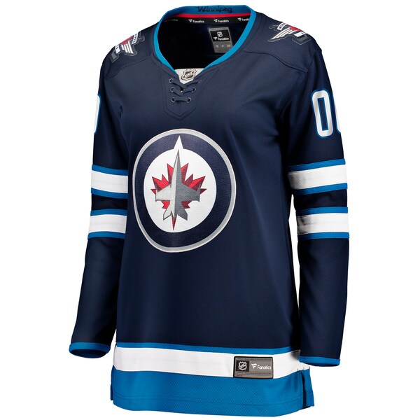 Winnipeg Jets  Women's Home Breakaway Custom Jersey - Blue