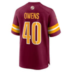 Tyler Owens Washington Commanders Nike  Game Jersey -  Burgundy