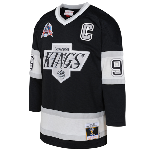 Wayne Gretzky Los Angeles Kings  Toddler 1992/93 Blue Line 2.0 Player Jersey - Black