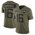 Trevor Lawrence Jacksonville Jaguars Nike 2025 Salute to Service Limited Jersey - Olive