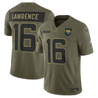 Trevor Lawrence Jacksonville Jaguars Nike 2025 Salute to Service Limited Jersey - Olive