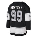 Wayne Gretzky Los Angeles Kings Youth 1992 Blue Line Player Jersey - Black
