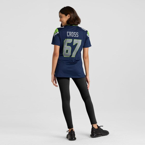 Charles Cross Seattle Seahawks Nike Women's Team Game Jersey -  College Navy