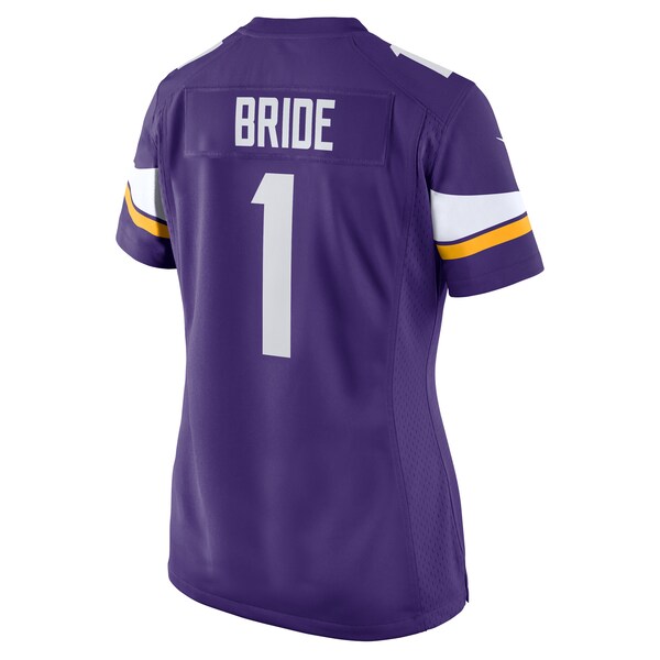 Number 1 Bride Minnesota Vikings Nike Women's Game Jersey - Purple