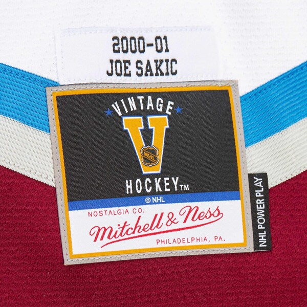 Joe Sakic Colorado Avalanche 2000-01 Power Play Jersey - White