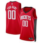 Houston Rockets Nike Unisex Swingman Custom Jersey Red - Icon Edition