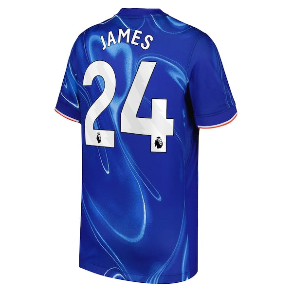 Reece James Chelsea Nike Youth 2024/25 Home Replica Player Jersey - Blue