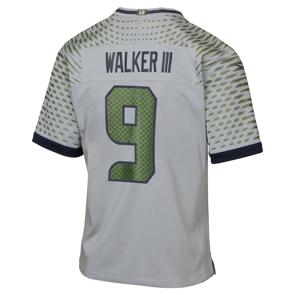 Kenneth Walker III Seattle Seahawks Nike Youth 2025 Rivalries Collection Game Jersey - Wolf Gray
