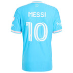 Lionel Messi Inter Miami CF adidas Originals 2025 Third Authentic Player Jersey - Blue/Light Pink/Black
