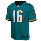 Trevor Lawrence Jacksonville Jaguars Nike Youth Prowler Throwback Player Game Jersey - Teal