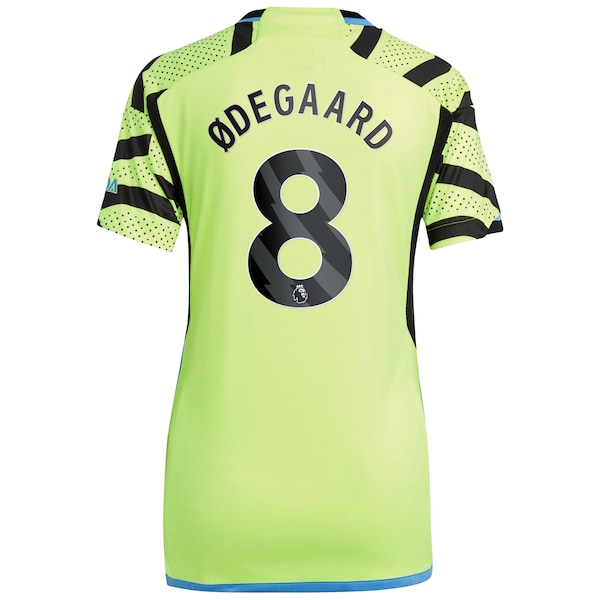 Martin Odegaard Arsenal adidas Women's 2023/24 Away Replica Player Jersey - Yellow/Green/Red