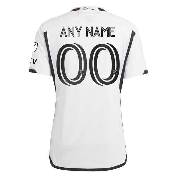 D.C. United adidas 2024 The Cherry Blossom Kit Authentic Custom Jersey - White