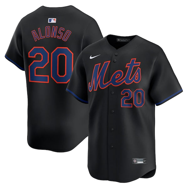 Pete Alonso New York Mets Nike Alternate Limited Player Jersey – Black