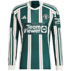 Manchester United adidas 2023/24 Away Long Sleeve Replica Jersey - Green