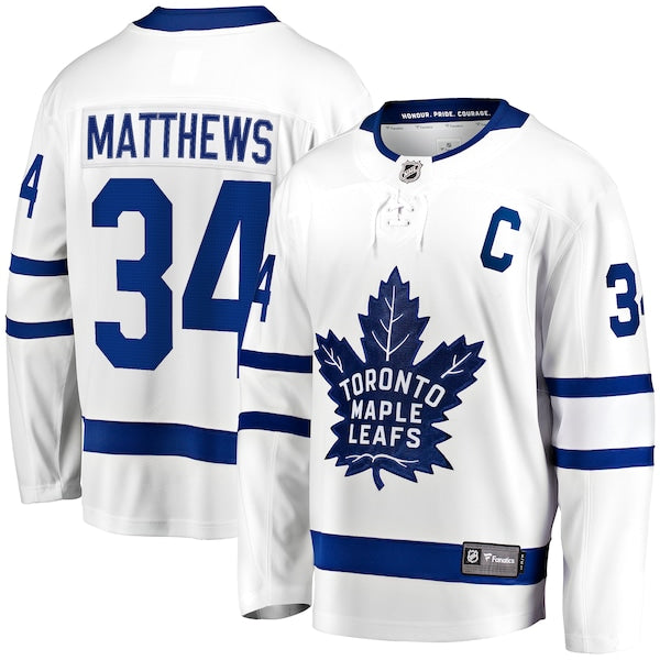 Auston Matthews Toronto Maple Leafs  "C" Premier Breakaway Player Jersey - White