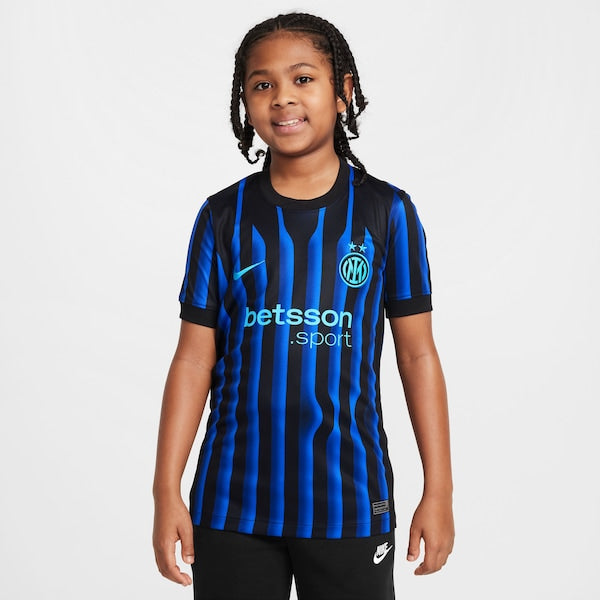 Inter Milan Nike Youth 2025/26 Home Replica Jersey - Blue/Aqua