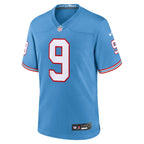Steve McNair Tennessee Titans Nike Oilers Throwback Retired Player Game Jersey - Light Blue/Navy