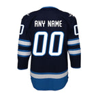Winnipeg Jets Youth Home Premier Custom Jersey - Navy